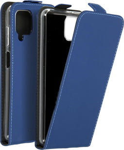 Accezz Hoesje Geschikt voor Samsung Galaxy A12 Hoesje Met Pasjeshouder - Accezz Flipcase - Donkerblauw