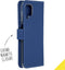 Accezz Hoesje Geschikt voor Samsung Galaxy A12 Hoesje Met Pasjeshouder - Accezz Wallet Softcase Bookcase - Donkerblauw