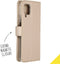 Accezz Hoesje Geschikt voor Samsung Galaxy A12 Hoesje Met Pasjeshouder - Accezz Wallet Softcase Bookcase - goud