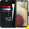 Accezz Hoesje Geschikt voor Samsung Galaxy A12 Hoesje Met Pasjeshouder - Accezz Wallet Softcase Bookcase - Zwart