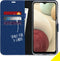 Accezz Hoesje Geschikt voor Samsung Galaxy A12 Hoesje Met Pasjeshouder - Accezz Wallet Softcase Bookcase - Donkerblauw