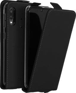 Accezz Hoesje Geschikt voor Samsung Galaxy A20e Hoesje Met Pasjeshouder - Accezz Flipcase - Zwart