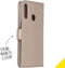 Accezz Hoesje Geschikt voor Samsung Galaxy A20s Hoesje Met Pasjeshouder - Accezz Wallet Softcase Bookcase - goud