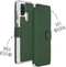 Accezz Hoesje Geschikt voor Samsung Galaxy A21s Hoesje Met Pasjeshouder - Accezz Xtreme Wallet Bookcase - Donkergroen