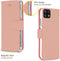 Accezz Hoesje Geschikt voor Samsung Galaxy A22 (5G) Hoesje Met Pasjeshouder - Accezz Wallet Softcase Bookcase - Rosé Goud