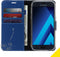 Accezz Hoesje Geschikt voor Samsung Galaxy A3 (2017) Hoesje Met Pasjeshouder - Accezz Wallet Softcase Bookcase - Donkerblauw