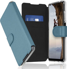 Accezz Hoesje Geschikt voor Samsung Galaxy A32 (5G) Hoesje Met Pasjeshouder - Accezz Xtreme Wallet Bookcase - Lichtblauw