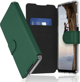 Accezz Hoesje Geschikt voor Samsung Galaxy A32 (5G) Hoesje Met Pasjeshouder - Accezz Xtreme Wallet Bookcase - Donkergroen