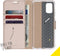 Accezz Hoesje Geschikt voor Samsung Galaxy A41 Hoesje Met Pasjeshouder - Accezz Wallet Softcase Bookcase - goud