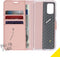 Accezz Hoesje Geschikt voor Samsung Galaxy A41 Hoesje Met Pasjeshouder - Accezz Wallet Softcase Bookcase - Roze