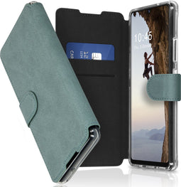 Accezz Hoesje Geschikt voor Samsung Galaxy A42 Hoesje Met Pasjeshouder - Accezz Xtreme Wallet Bookcase - Lichtblauw