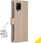 Accezz Hoesje Geschikt voor Samsung Galaxy A42 Hoesje Met Pasjeshouder - Accezz Wallet Softcase Bookcase - goud