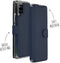 Accezz Hoesje Geschikt voor Samsung Galaxy A42 Hoesje Met Pasjeshouder - Accezz Xtreme Wallet Bookcase - Donkerblauw