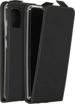 Accezz Hoesje Geschikt voor Samsung Galaxy A51 Hoesje Met Pasjeshouder - Accezz Flipcase - Zwart