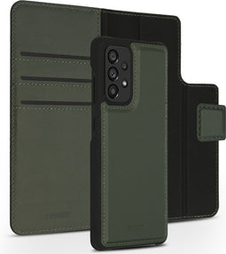 Accezz Hoesje Geschikt voor Samsung Galaxy A52 (4G) / A52s / A52 (5G) Hoesje Met Pasjeshouder - Accezz Premium Leather 2 in 1 Wallet Bookcase - Groen