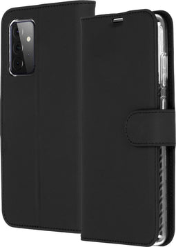 Accezz Hoesje Geschikt voor Samsung Galaxy A72 Hoesje Met Pasjeshouder - Accezz Wallet Softcase Bookcase - Zwart