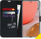 Accezz Hoesje Geschikt voor Samsung Galaxy A72 Hoesje Met Pasjeshouder - Accezz Wallet Softcase Bookcase - Zwart