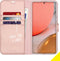 Accezz Hoesje Geschikt voor Samsung Galaxy A72 Hoesje Met Pasjeshouder - Accezz Wallet Softcase Bookcase - Rosé Goud