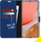 Accezz Hoesje Geschikt voor Samsung Galaxy A72 Hoesje Met Pasjeshouder - Accezz Wallet Softcase Bookcase - Donkerblauw