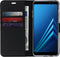 Accezz Hoesje Geschikt voor Samsung Galaxy A8 (2018) Hoesje Met Pasjeshouder - Accezz Wallet Softcase Bookcase - Zwart