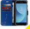 Accezz Hoesje Geschikt voor Samsung Galaxy J3 (2017) Hoesje Met Pasjeshouder - Accezz Wallet Softcase Bookcase - Donkerblauw