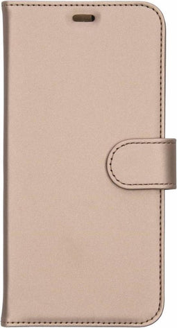 Accezz Hoesje Geschikt voor Samsung Galaxy J4 Plus Hoesje Met Pasjeshouder - Accezz Wallet Softcase Bookcase - goud