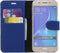 Accezz Hoesje Geschikt voor Samsung Galaxy J5 (2016) Hoesje Met Pasjeshouder - Accezz Wallet Softcase Bookcase - Donkerblauw