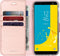 Accezz Hoesje Geschikt voor Samsung Galaxy J6 Hoesje Met Pasjeshouder - Accezz Wallet Softcase Bookcase - Roze