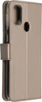 Accezz Hoesje Geschikt voor Samsung Galaxy M30s / M21 Hoesje Met Pasjeshouder - Accezz Wallet Softcase Bookcase - goud