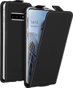Accezz Hoesje Geschikt voor Samsung Galaxy S10 Hoesje Met Pasjeshouder - Accezz Flipcase - Zwart
