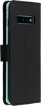 Accezz Hoesje Geschikt voor Samsung Galaxy S10 Plus Hoesje Met Pasjeshouder - Accezz Wallet Softcase Bookcase - Zwart