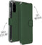Accezz Hoesje Geschikt voor Samsung Galaxy S20 Hoesje Met Pasjeshouder - Accezz Xtreme Wallet Bookcase - Donkergroen