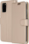 Accezz Hoesje Geschikt voor Samsung Galaxy S20 Plus Hoesje Met Pasjeshouder - Accezz Wallet Softcase Bookcase - goud