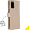 Accezz Hoesje Geschikt voor Samsung Galaxy S20 Plus Hoesje Met Pasjeshouder - Accezz Wallet Softcase Bookcase - goud