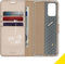 Accezz Hoesje Geschikt voor Samsung Galaxy S20 Plus Hoesje Met Pasjeshouder - Accezz Wallet Softcase Bookcase - goud