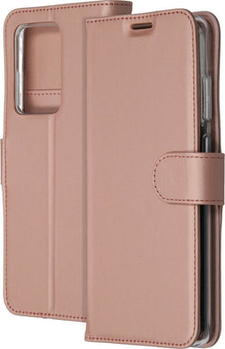 Accezz Hoesje Geschikt voor Samsung Galaxy S20 Ultra Hoesje Met Pasjeshouder - Accezz Wallet Softcase Bookcase - Roze