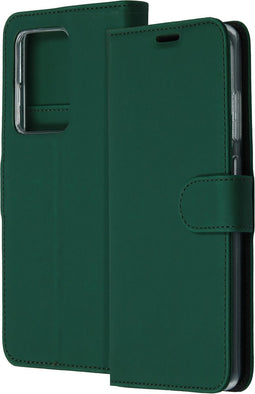 Accezz Hoesje Geschikt voor Samsung Galaxy S20 Ultra Hoesje Met Pasjeshouder - Accezz Wallet Softcase Bookcase - Groen
