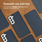 Accezz Hoesje Geschikt voor Samsung Galaxy S21 FE Hoesje Met Pasjeshouder - Accezz Premium Leather Slim Bookcase - Donkerblauw