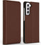 Accezz Hoesje Geschikt voor Samsung Galaxy S21 FE Hoesje Met Pasjeshouder - Accezz Premium Leather Slim Bookcase - Bruin