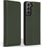 Accezz Hoesje Geschikt voor Samsung Galaxy S21 Hoesje Met Pasjeshouder - Accezz Premium Leather Slim Bookcase - Groen