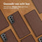 Accezz Hoesje Geschikt voor Samsung Galaxy S21 Hoesje Met Pasjeshouder - Accezz Premium Leather Slim Bookcase - Bruin