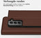 Accezz Hoesje Geschikt voor Samsung Galaxy S21 Hoesje Met Pasjeshouder - Accezz Premium Leather Slim Bookcase - Bruin