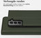 Accezz Hoesje Geschikt voor Samsung Galaxy S21 Hoesje Met Pasjeshouder - Accezz Premium Leather Slim Bookcase - Groen