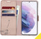 Accezz Hoesje Geschikt voor Samsung Galaxy S21 Plus Hoesje Met Pasjeshouder - Accezz Wallet Softcase Bookcase - Rosé Goud