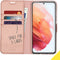 Accezz Hoesje Geschikt voor Samsung Galaxy S21 Plus Hoesje Met Pasjeshouder - Accezz Wallet Softcase Bookcase - Rosé Goud