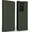 Accezz Hoesje Geschikt voor Samsung Galaxy S21 Ultra Hoesje Met Pasjeshouder - Accezz Premium Leather Slim Bookcase - Groen
