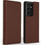 Accezz Hoesje Geschikt voor Samsung Galaxy S21 Ultra Hoesje Met Pasjeshouder - Accezz Premium Leather Slim Bookcase - Bruin