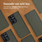 Accezz Hoesje Geschikt voor Samsung Galaxy S21 Ultra Hoesje Met Pasjeshouder - Accezz Premium Leather Slim Bookcase - Groen