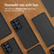 Accezz Hoesje Geschikt voor Samsung Galaxy S21 Ultra Hoesje Met Pasjeshouder - Accezz Premium Leather Slim Bookcase - Zwart