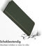 Accezz Hoesje Geschikt voor Samsung Galaxy S21 Ultra Hoesje Met Pasjeshouder - Accezz Premium Leather Slim Bookcase - Groen